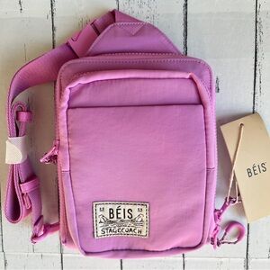 Beis 2025 Stagecoach The Sport Sling in Berry Pink Crossbody Bag